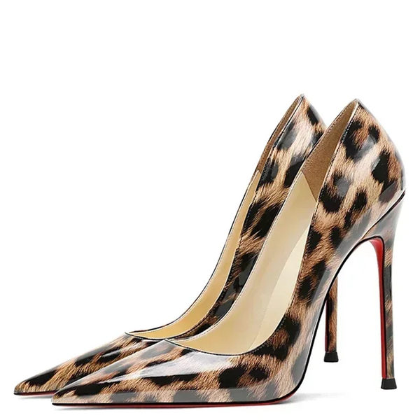 Funki Buys | Shoes | Women's Patent Leather Leopard Stilettos