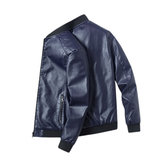 Funki Buys | Jackets | Men's Thin Faux Leather Bomber Jacket
