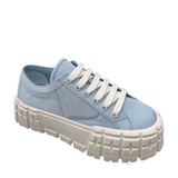 Funki Buys | Shoes | Women's Thick Heeled Canvas Sneakers