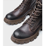 Funki Buys | Boots | Men's Vintage Genuine Leather Ankle Boot | Luxury