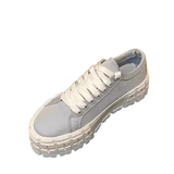 Funki Buys | Shoes | Women's Thick Heeled Canvas Sneakers