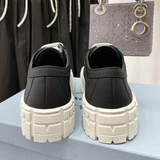 Funki Buys | Shoes | Women's Thick Heeled Canvas Sneakers
