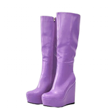 Funki Buys | Boots | Women's Super High Wedge Heeled Boots
