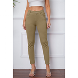 Funki Buys | Pants | Women's Stretchy 3/4 Cropped Pants