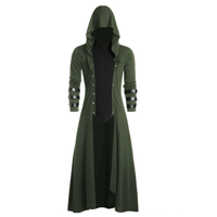 Funki Buys | Jackets | Women's Men Hooded Long Gothic Coat | Steampunk