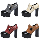 Funki Buys | Shoes | Women's Chunky Block Heeled Mary Janes