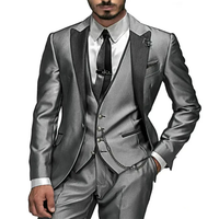 Funki Buys | Costumes | Smokings de mariage 3 pièces pour homme, coupe slim