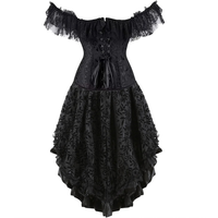 Funki Buys | Dresses | Women's Lace 2 Pcs Corset Skirt Sets