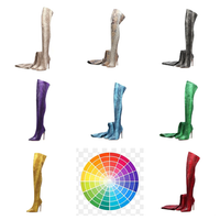 Funki Buys | Boots | Women's Snake Print Cloth Long Boots