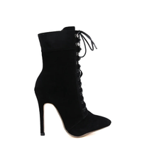 Funki Buys | Boots | Women's Suede High Stiletto Ankle Boots