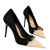 Funki Buys | Shoes | Women's Two Toned Buckle Toe Pumps