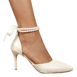 Funki Buys | Shoes | Women's Pearl Stiletto Wedding Pumps | Party Shoe