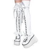 Funki Buys | Boots | Women's Butterfly Bow Over the Knee Boots