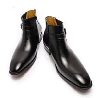 Funki Buys | Boots | Men's Genuine Leather Formal Dress Boots | Ankle