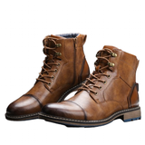 Funki Buys | Boots | Men's Faux Leather Dress Boot | Retro Ankle Boot