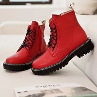 Funki Buys | Boots | Women's Real Leather Lace Up Ankle Boots