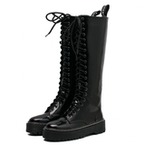 Funki Buys | Boots | Women's Men's Knee High Lace Up Boots