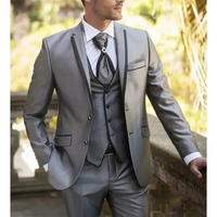 Funki Buys | Costumes | Smokings de mariage 3 pièces pour homme, coupe slim