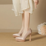 Funki Buys | Shoes | Women's Elegant Satin High Heel Pumps