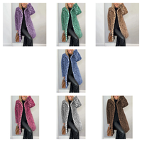 Funki Buys | Jackets | Women's Leopard Print Plush Coat