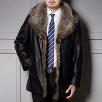 Funki Buys | Jackets | Men's Real Leather Winter Jacket | Fur Collar