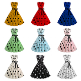 Funki Buys | Dresses | Women's Retro Swing Polka Dot Dresses