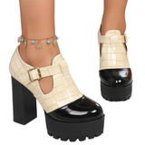 Funki Buys | Shoes | Women's Chunky Block Heeled Mary Janes