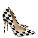 Funki Buys | Shoes | Women's Black and White Checkered Stilettos