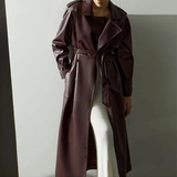 Funki Buys | Jackets | Women's Extra Long Faux Leather Coat