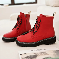 Funki Buys | Boots | Women's Real Leather Lace Up Ankle Boots