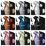 Funki Buys | Neckties | Men's Luxury 5 Pcs Ridged Silk Tie Set