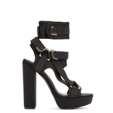 Funki Buys | Shoes | Women's Chunky Heel Strappy Sandals