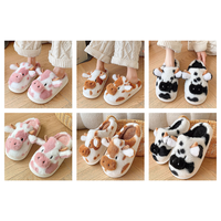 Funki Buys | Shoes | Women's Warm Cartoon Cow Slippers