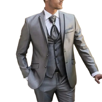 Funki Buys | Costumes | Smokings de mariage 3 pièces pour homme, coupe slim