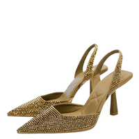 Funki Buys | Shoes | Women's Shiny Beaded Mid Heeled Mules