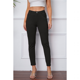 Funki Buys | Pants | Women's Stretchy 3/4 Cropped Pants