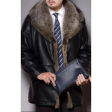 Funki Buys | Jackets | Men's Real Leather Winter Jacket | Fur Collar