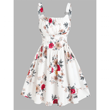 Funki Buys | Dresses | Women's Summer Floral Dresses | A Line Sundress