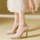 Funki Buys | Shoes | Women's Patent Leather Pointed Toe heels