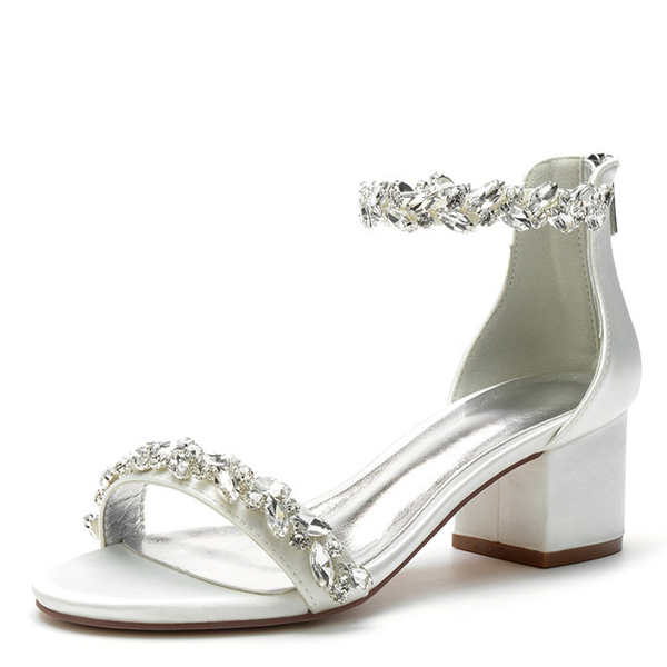 Funki Buys | Shoes | Women's Low Block Heel Wedding Sandals