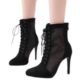 Funki Buys | Boots | Women's Mesh Stiletto Latin Dance Boots