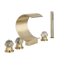 Funki Buys | Faucets | Bath Taps | Luxury Waterall Bath 5pcs Set