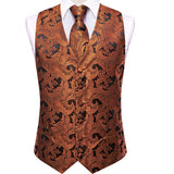 Funki Buys | Vests | Men's 4 Pcs Formal Silk Tie Waistcoat Set