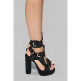 Funki Buys | Shoes | Women's Chunky Heel Strappy Sandals