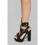 Funki Buys | Shoes | Women's Chunky Heel Strappy Sandals