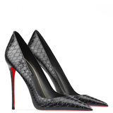 Funki Buys | Shoes | Women's Red Sole Snake Print Stilettos