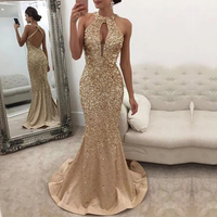 Funki Buys | Dresses | Women's Sequin Mermaid Evening Gown