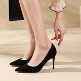 Funki Buys | Shoes | Women's Luxury Red Soles Suede Stiletto Pumps
