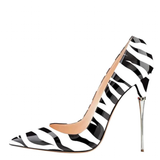 Funki Buys | Shoes | Women's Luxury Metal Heel Zebra Stilettos