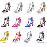 Funki Buys | Shoes | Women's Strappy Satin Wedding Stilettos